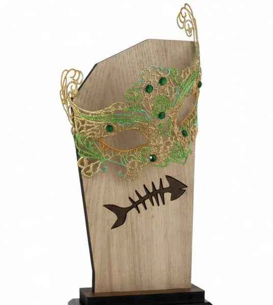 Trofeo Carnaval Pez con Peana Negra