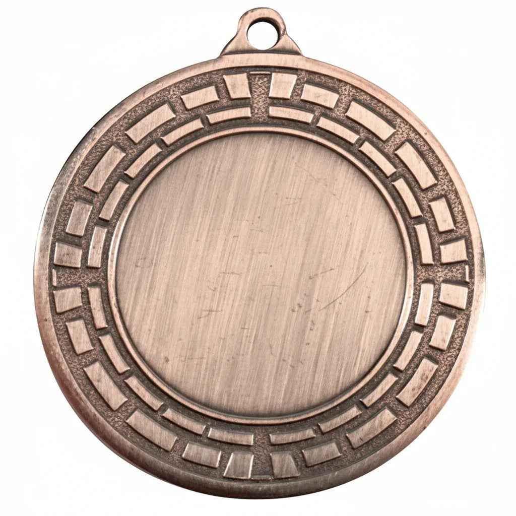 Medalla Metal Diseño Grecas 50mm