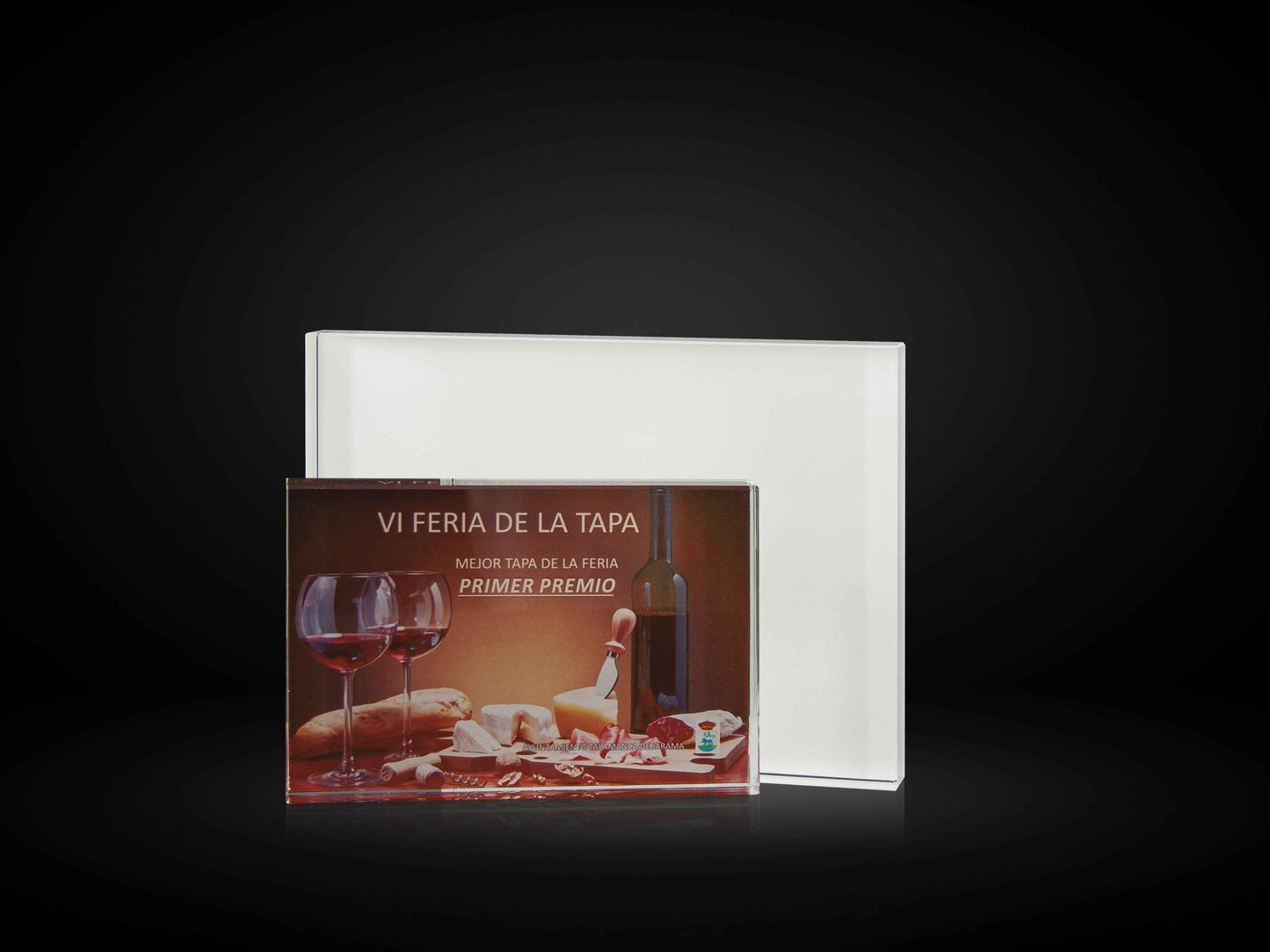 Trofeo de Cristal Artístico Premium Línea Dalia Gloria