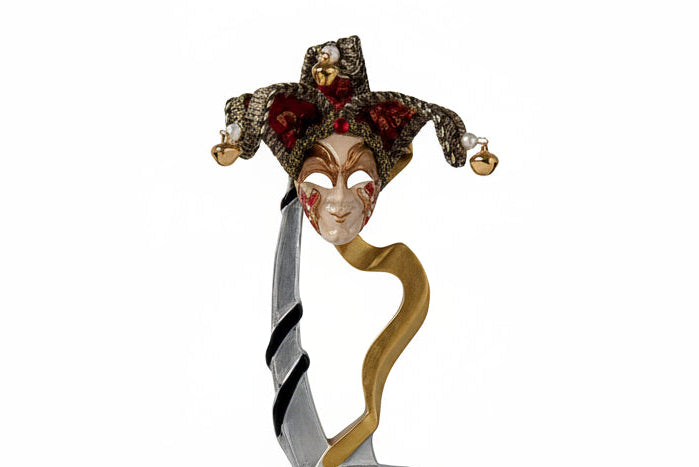 Trofeo Carnaval Máscara Veneciana Arlequín-detalle