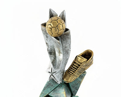 Trofeo Fútbol Figura Bota Dorada-detalle