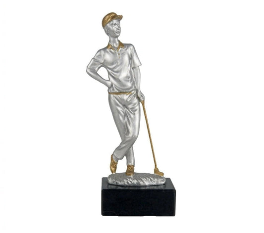 Trofeo Golf Jugador Apoyado en Palo-1
