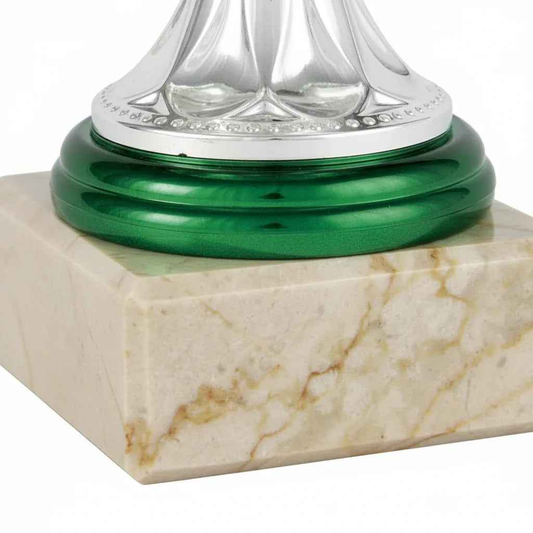 Copa Esmeralda Plateada con Detalles Verdes - Participación