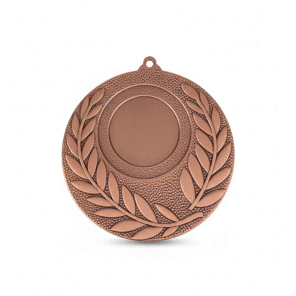 Medalla Metal Diseño Laurel 60mm