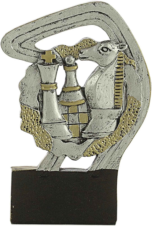 Trofeo de Participación Ajedrez - Figura Piezas y Tablero