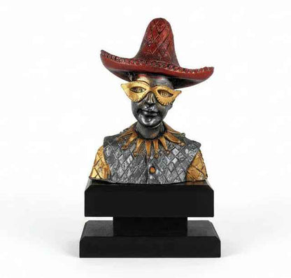 Trofeo Carnaval Mexicano con Peana Madera