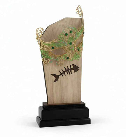 Trofeo Carnaval Pez con Peana Negra