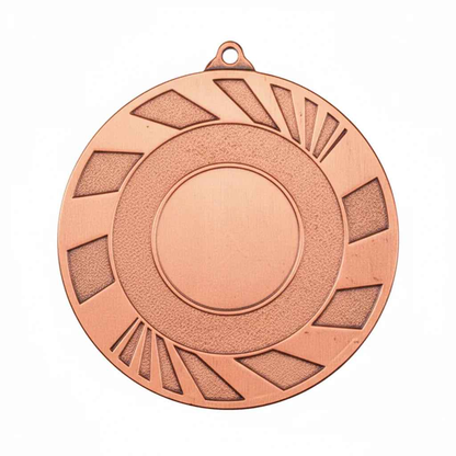 Medalla Metal Diseño Rayos Diagonales 50mm