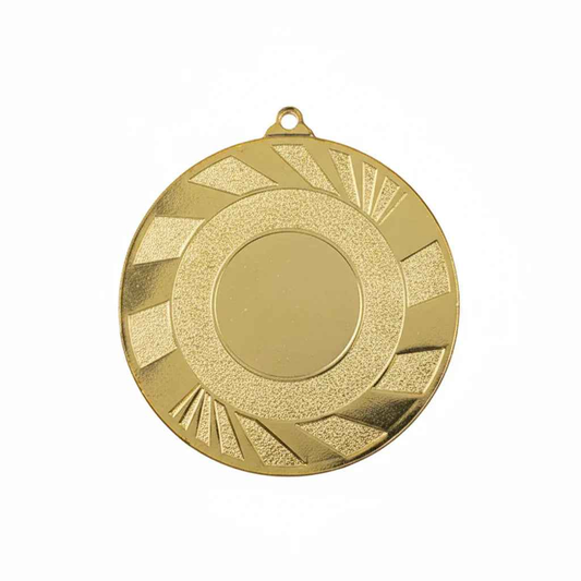 Medalla Metal Diseño Rayos Diagonales 50mm
