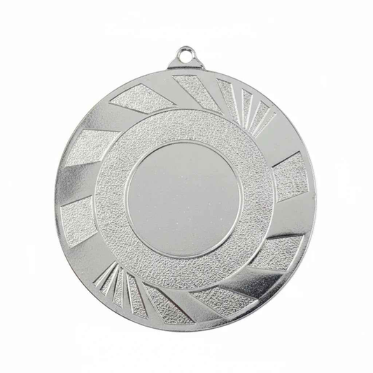 Medalla Metal Diseño Rayos Diagonales 50mm