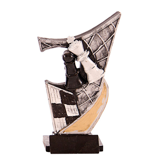 Trofeo Deportivo Escultural Con Pieza De Ajedrez Linea Victoria