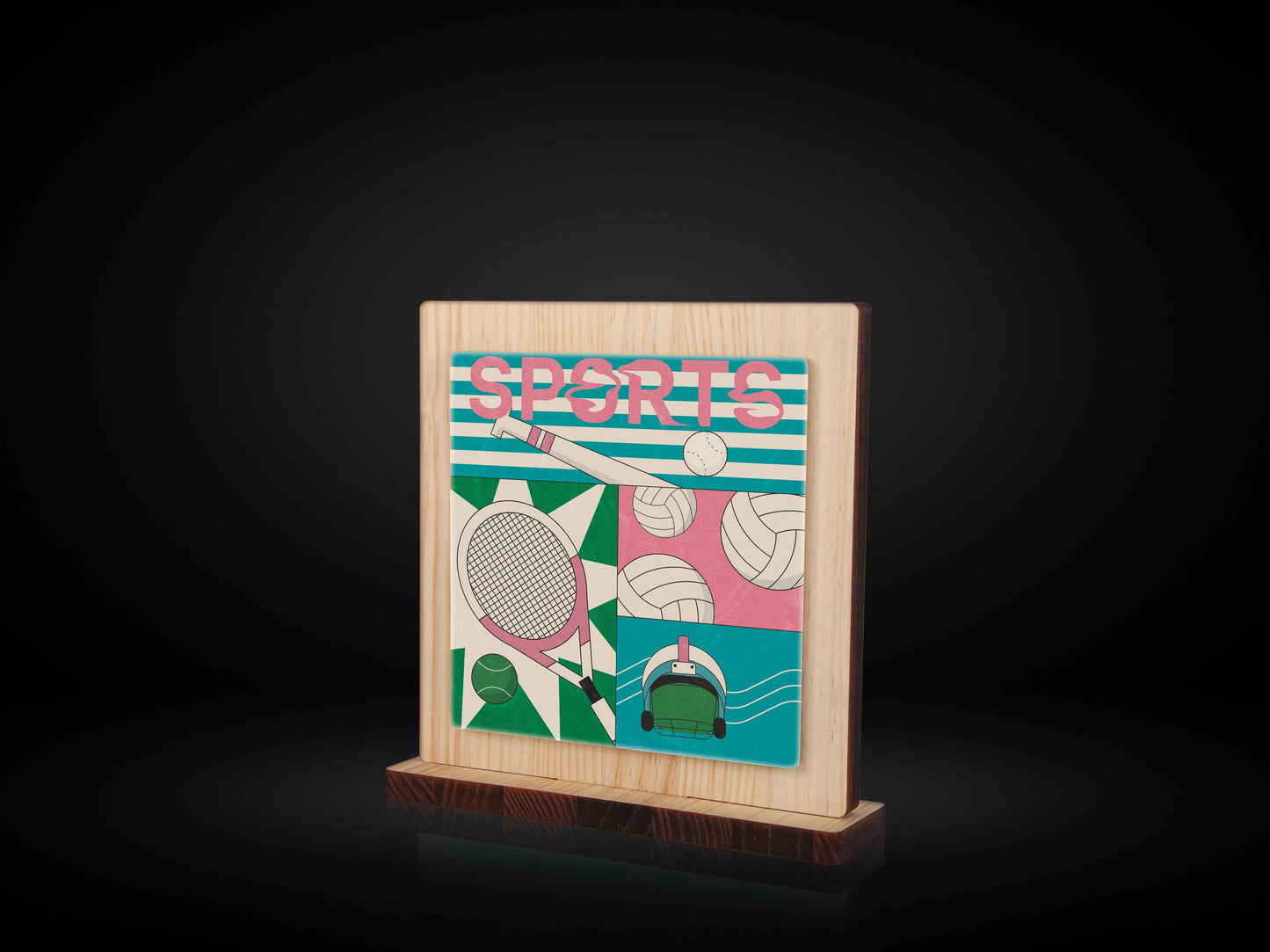Trofeo de Cristal Rectangular Pulido Línea Dalia Cima