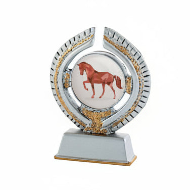 Trofeo de Participación con Figura Plateada Línea Ébano Cumbre