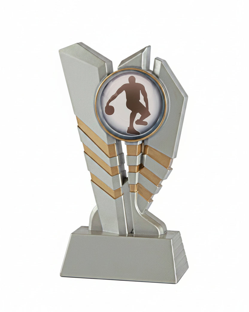 Trofeo Multideporte con Figura y Base Negra Línea Ébano Gloria