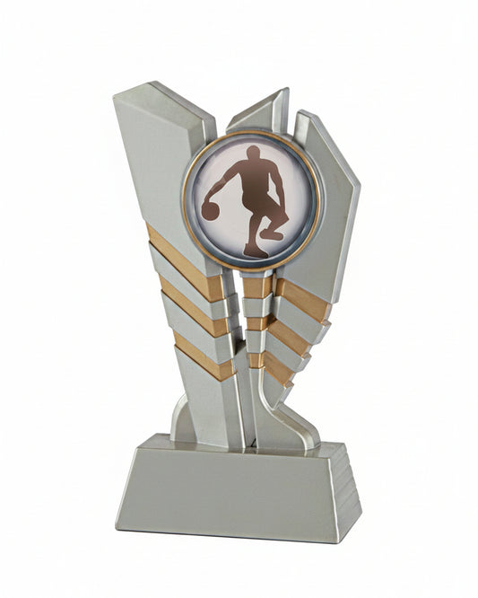 Trofeo Multideporte con Figura y Base Negra Línea Ébano Gloria