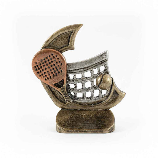 Trofeo Pádel Bronce con Pala, Red y Pelota