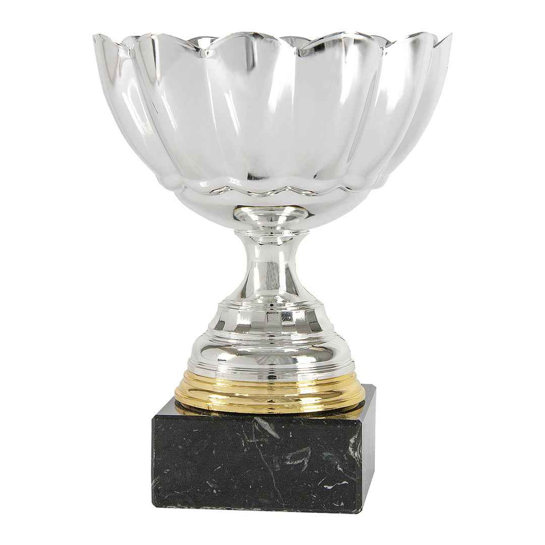 Copa Plateada Festoneada Compacta