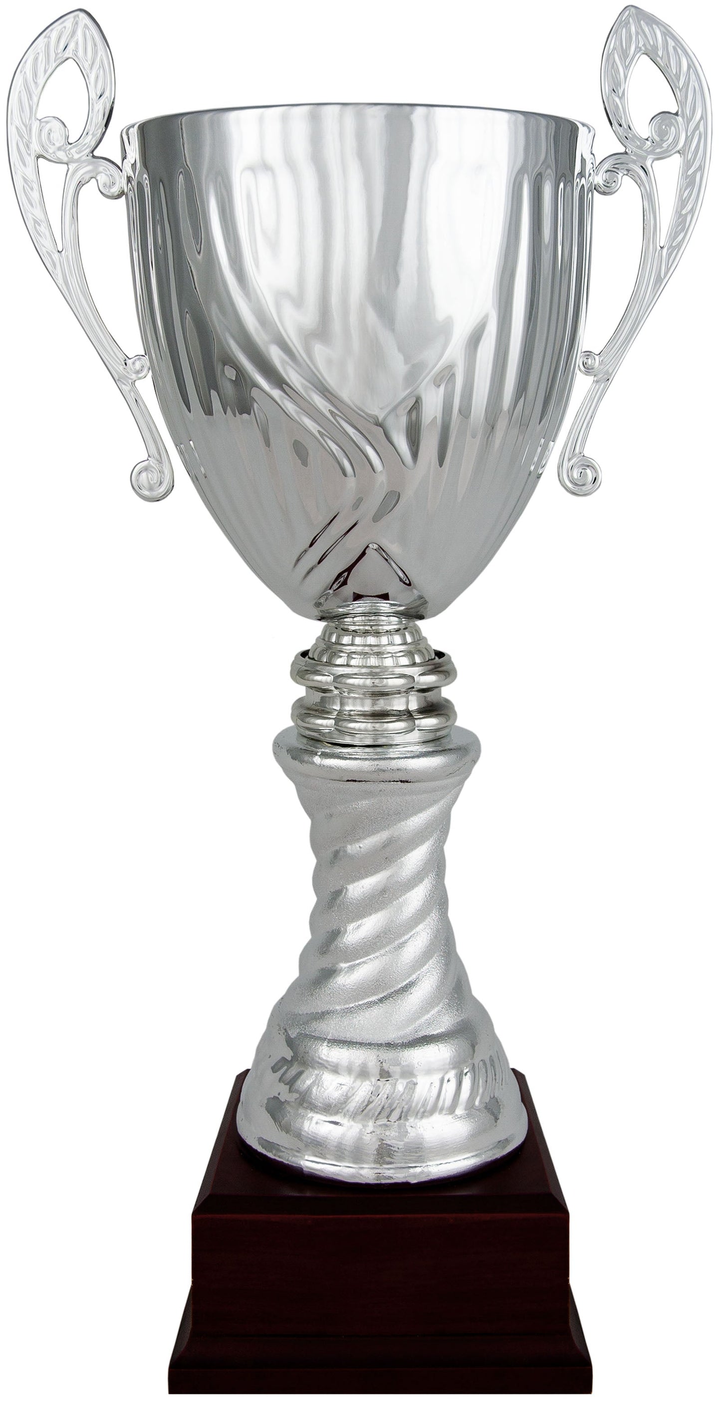 Copa Plateada con Peana de Balón - Trofeos Robles