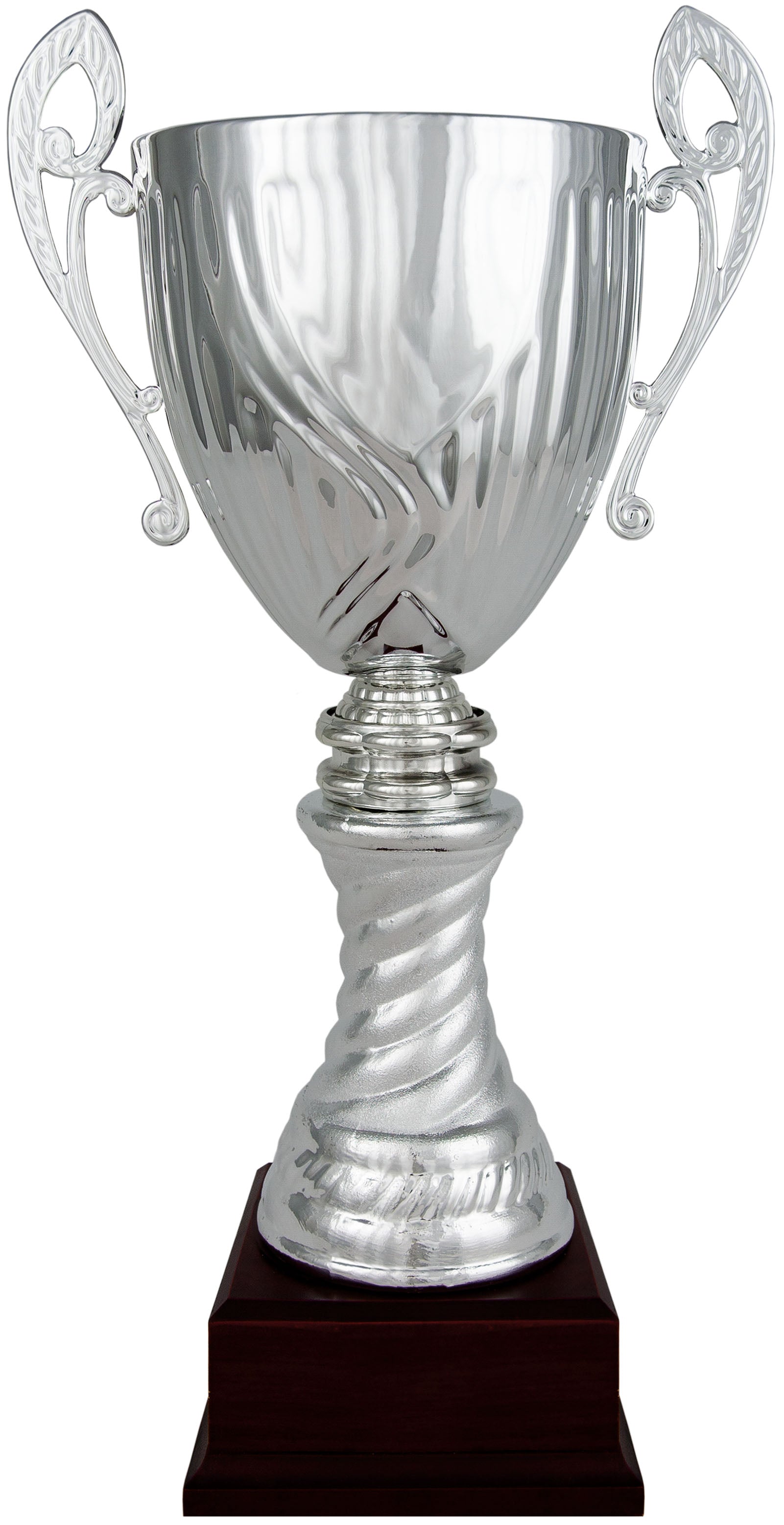 Copa Plateada con Peana de Balón - Trofeos Robles