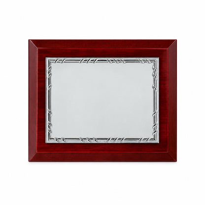 Placa de Madera con Marco Tipo Cuerda Trenzada