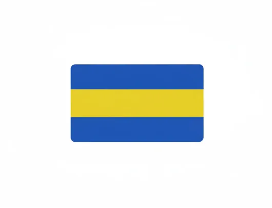 Cinta para medalla azul-amarillo-azul