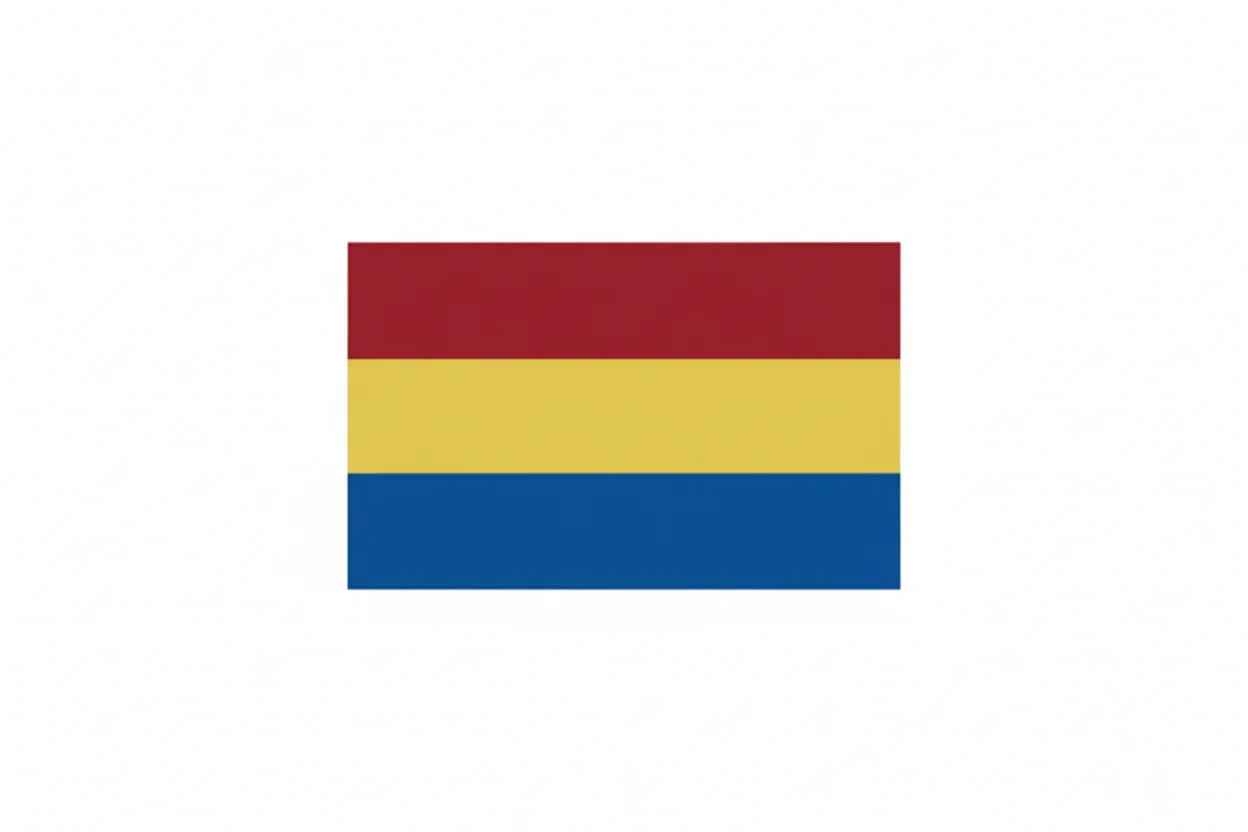 Cinta para medalla rojo-amarillo-azul 2 cm