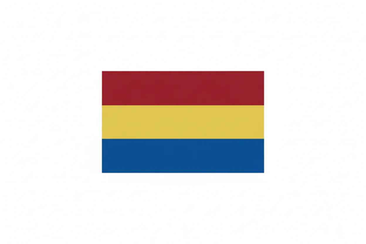 Cinta para medalla rojo-amarillo-azul 2 cm