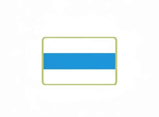 Cinta para medalla blanco-azul-blanco