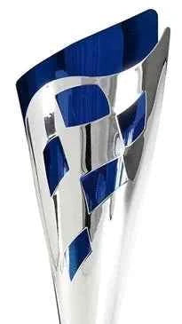 Copa Premium Plateada con Detalles Azules
