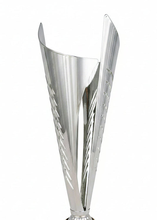 Copa Clásica Plateada Cáliz con Grabado en Espiga-detalle