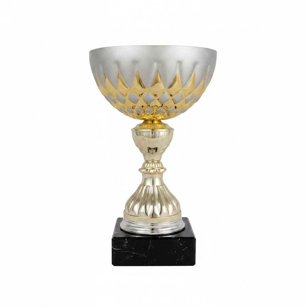 Copa Clásica de Plata con Peana Negra-Trofeos Robles
