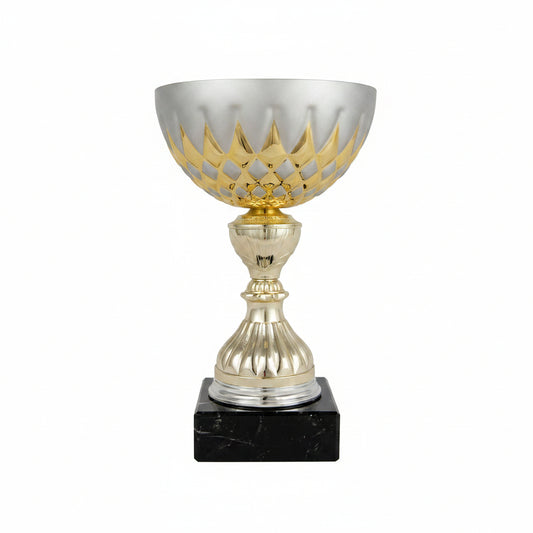 Copa Clásica de Plata con Peana Negra-Trofeos Robles