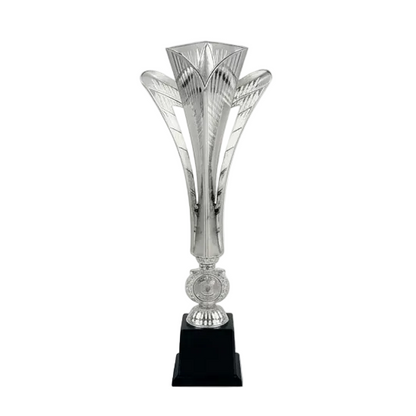 Copa de Gala Dorada con Diseño de Rombos Rojos-Trofeos Robles