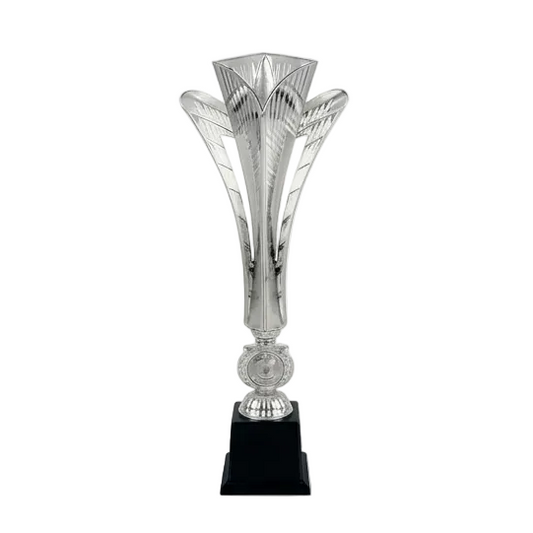 Copa de Gala Dorada con Diseño de Rombos Rojos-Trofeos Robles