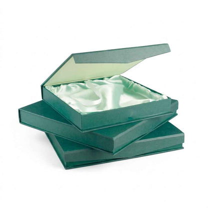 Estuche Verde para Bandejas Redondas Conmemorativas