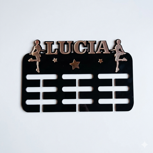 Medallero Patinaje Metacrilato Patinadora Personalizado 18x27 cm