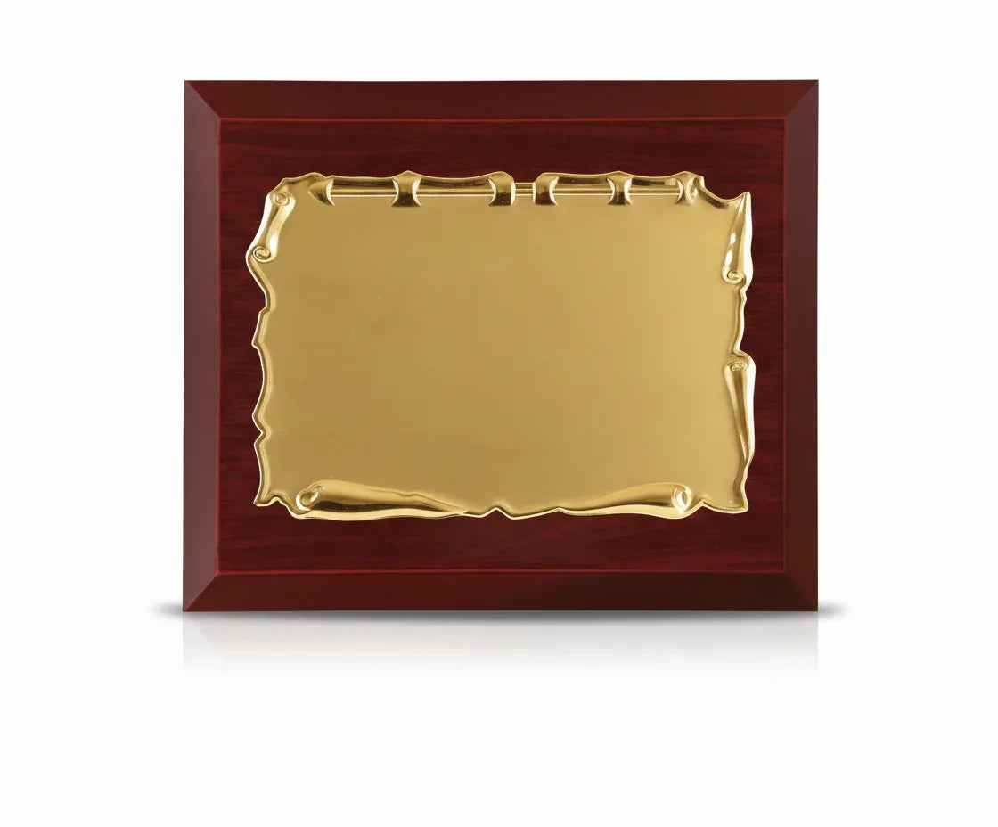 Placa Pergamino Oro Premium