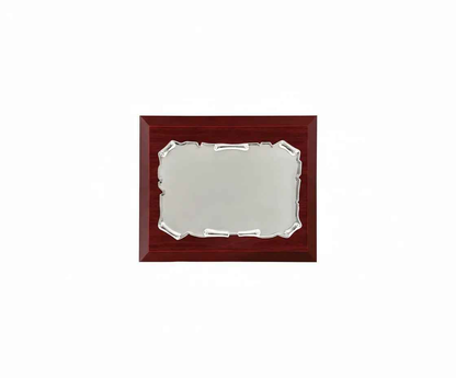 Placa conmemorativa pergamino plata estándar