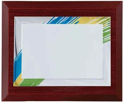 Placa diseño esquinas multicolor