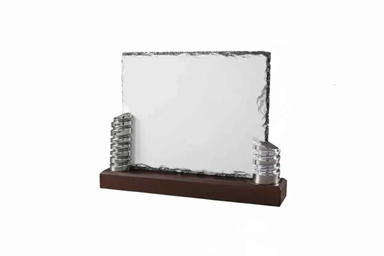 Placa especial pizarra columnas plateadas