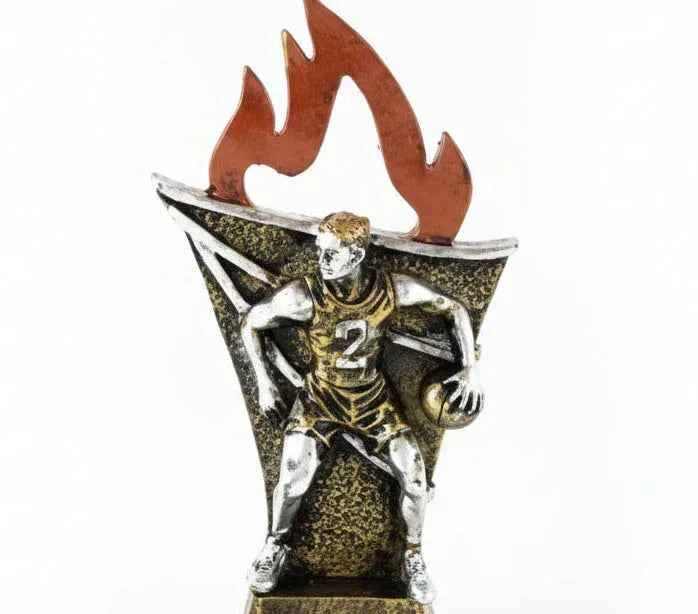 Trofeo Baloncesto con Llamas