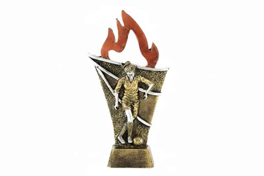 Trofeo Fútbol Femenino con Llamas
