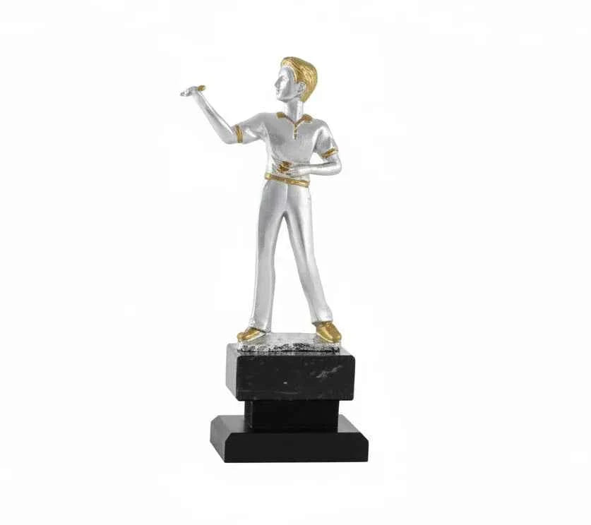 Trofeo Dardos Plateado y Dorado