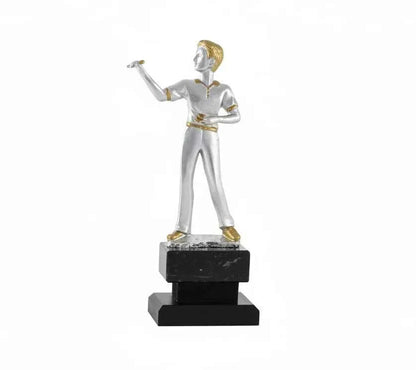 Trofeo Dardos Plateado y Dorado