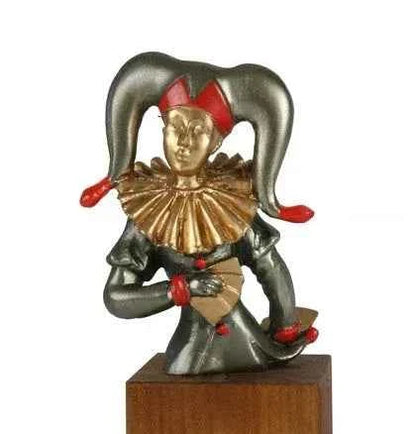 Trofeo Carnaval Arlequín con Peana Madera