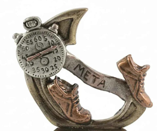Trofeo de Atletismo en Resina Negro, Plata y Oro