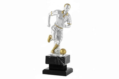 Trofeo Fútbol Plateado y Dorado
