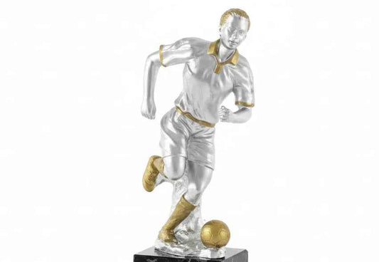 Trofeo Fútbol Plateado y Dorado