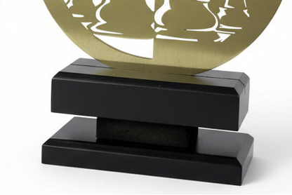 Trofeo Ajedrez Metal-detalle base