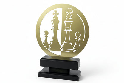 Trofeo Ajedrez Metal-Trofeos Robles